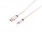 Preview: USB Lade-Sync Kabel A/ Type 3.1 C Steel Rose 1m