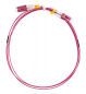 Preview: LWL Duplex Patchkabel, OM4, 50/125µ, LC/UPC-LC/UPC, Erikaviolett, 2 m