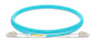 Preview: LWL Duplex Patchkabel, OM3, 50/125µ, LC/UPC-LC/UPC, Türkis, 1 m