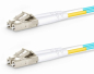 Preview: LWL Duplex Patchkabel, OM3, 50/125µ, LC/UPC-LC/UPC, Türkis, 20 m