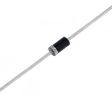 1N4001,  Diode: Gleichrichter; THT; 50V; 1A; Band; Ifsm: 30A; DO41; Ufmax: 1V