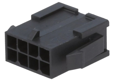 Steckverbinder: Leitung-Leitung; Stecker; männlich; PIN: 8; 3mm