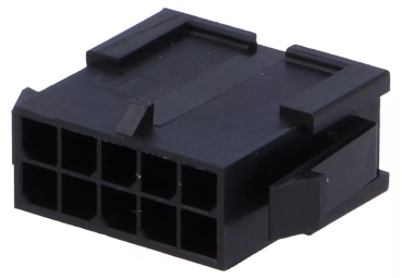 Steckverbinder: Leitung-Leitung; Stecker; männlich; PIN: 10; 3mm