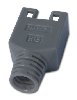 Knickschutztülle für geschirmte Stecker RJ45, grau