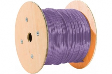 Dexlan Verlegekabel F/UTP, CAT.6, lila, ca. 500 m Trommel