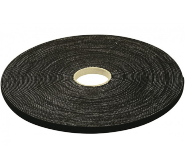 Klett-Montageband, 10 mm x 20,0 m, schwarz Zur leitungsschonenden Montage von Netzwerk- und Datenkabeln
