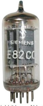 E82CC, Elektronenröhre, Doppeltriode, Noval, 9-pol, 6,3 / 12,6 V