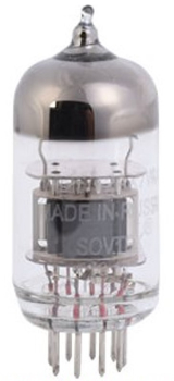 E83CC, Elektronenröhre, Doppel Triode, Noval, 9-pol, 6,3 V, 0,3 A