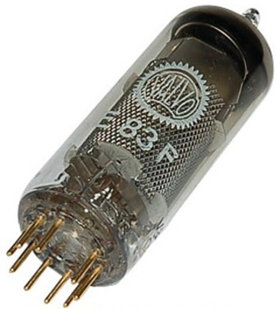 E83F, Elektronenröhre, Pentode, Noval, 9-pol, 6,3 V