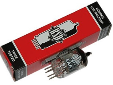 EAA91, Elektronenröhre, Gleichrichterröhre, Miniatur, 7-pol, 6,3 V