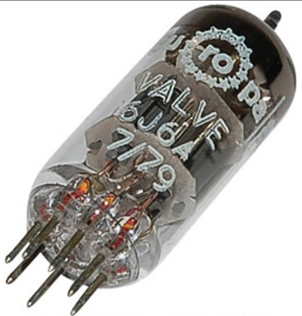 ECC91, Elektronenröhre, Doppeltriode, Miniatur, 7-pol, 6,3 V