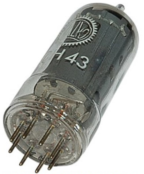 ECH43, Elektronenröhre, Mehrfachröhre, B8A, 8-pol, 6,3 V