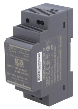 Netzteil: Impuls; für DIN-Schiene; 24W; 12VDC; 2A; 85÷264VAC; OUT: 1