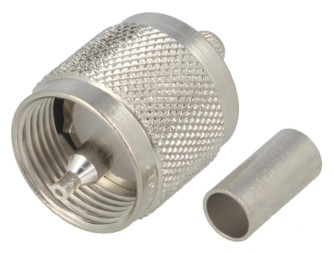 Steckverbinder: UHF (PL-259); Stecker; männlich; gerade; 50Ω