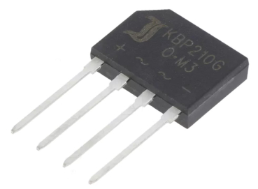 KBP210G, Brückengleichrichter: einphasig; Urmax: 1kV; If: 2A; Ifsm: 50A; KBP