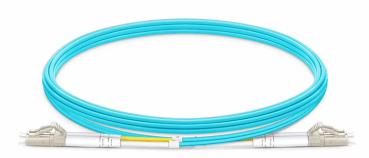 LWL Duplex Patchkabel, OM3, 50/125µ, LC/UPC-LC/UPC, Türkis, 1 m