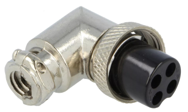 Steckverbinder: für Mikrofone; Stecker; weiblich; PIN: 4