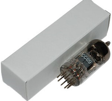 PCC89, Elektronenröhre, Doppeltriode, Noval, 9-pol, 300 mA