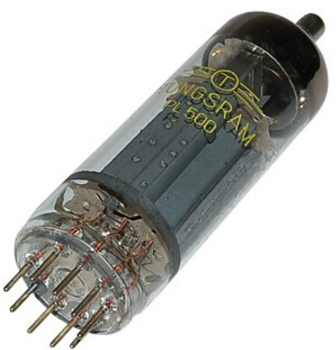 PL500, Elektronenröhre, Leistungsröhre, Magnoval, 9-pol, 300 mA