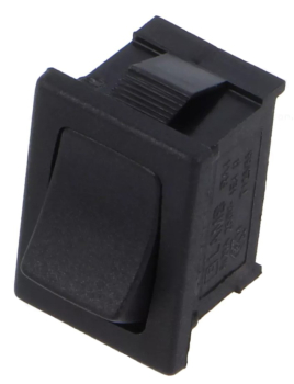 ROCKER; SPST; Pos: 2; OFF-ON; 5,5A/250VAC; schwarz; RA1; -20÷105°C