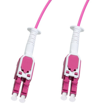 Uniboot Push/Pull LWL-Patchkabel, LC-LC, OM4, 0.5m