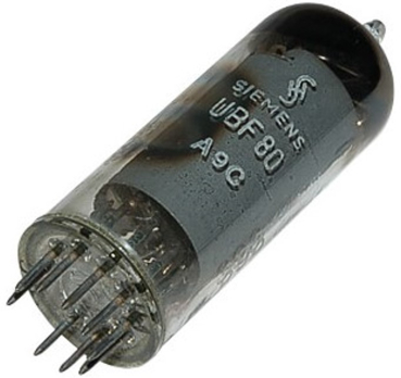 UBF80, Elektronenröhre, Mehrfachröhre, Noval, 9-pol, 100 mA