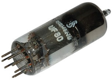 UF80. Elektronenröhre, Pentode, Noval, 9-pol, 100 mA