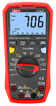 Digitaler Multimeter; USB; LCD; (5999); True RMS; Temp: -40÷1000°C