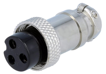 Steckverbinder: für Mikrofone; Stecker; weiblich; PIN: 3; gerade