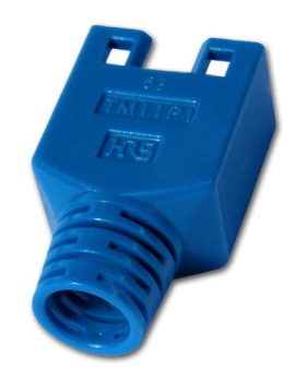 Knickschutztülle für geschirmte Stecker RJ45, blau