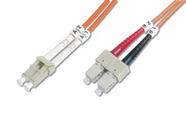 LWL Kabel 2 LC + 2 SC Multimode 62,5/125 1m