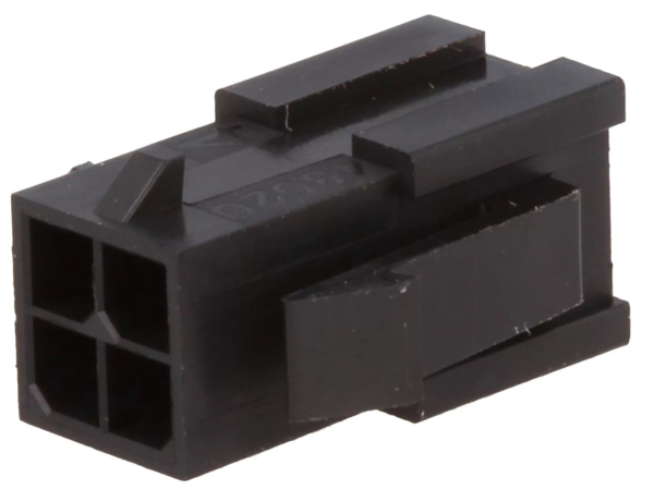 Steckverbinder: Leitung-Leitung; Stecker; männlich; PIN: 4; 3mm