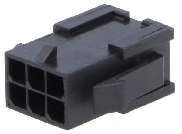 Steckverbinder: Leitung-Leitung; Stecker; männlich; PIN: 6; 3mm