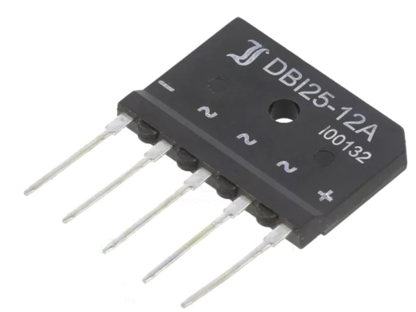 DBI25-12A, Brückengleichrichter: dreiphasig; Urmax: 1200V; If: 25A; Ifsm: 370A