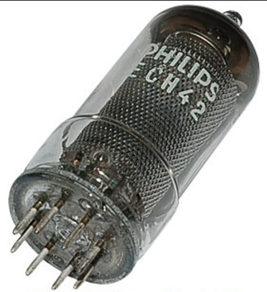 ECH42, Elektronenröhre, Mehrfachröhre, B8A, 8-pol, 6,3 V