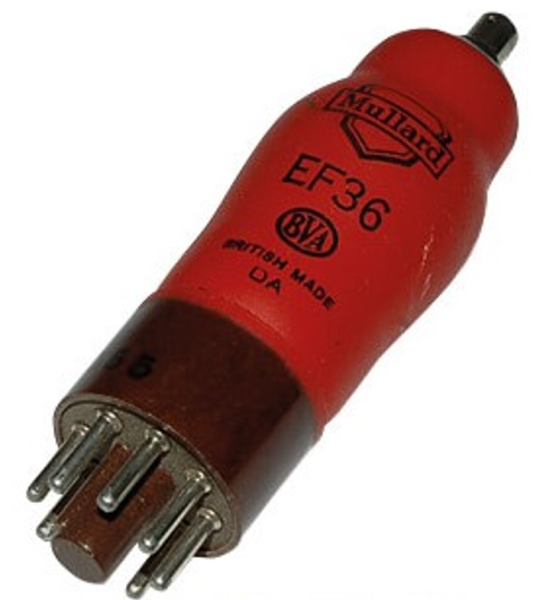 EF36, Elektronenröhre, Pentode, Octal, 8-pol, 6,3 V