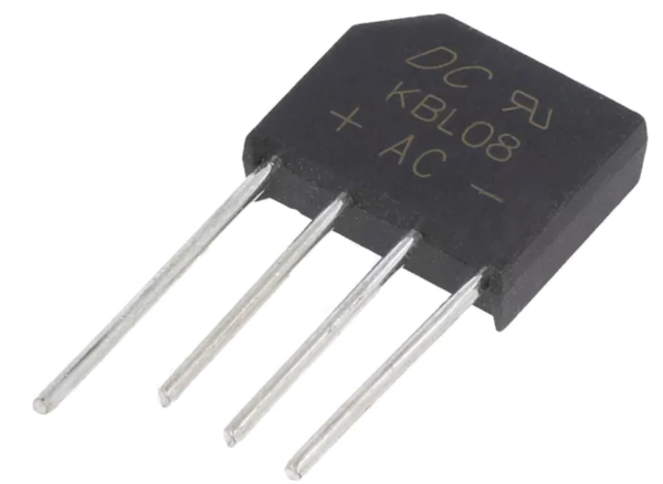KBL08, Brückengleichrichter: einphasig; Urmax: 800V; If: 4A; Ifsm: 125A