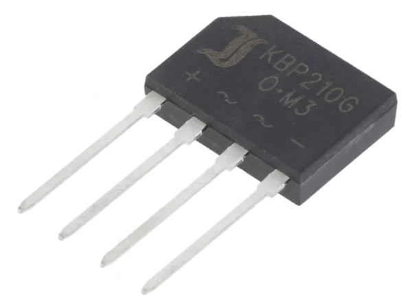 KBP210G, Brückengleichrichter: einphasig; Urmax: 1kV; If: 2A; Ifsm: 50A; KBP