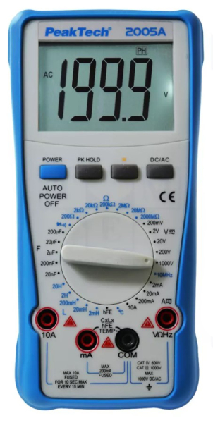 Digitaler Multimeter; LCD; 3,5 Ziffern (1999); -20÷1000°C
