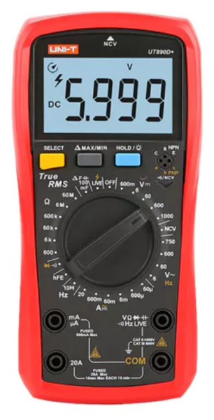 Digitaler Multimeter; LCD; (6000); VDC: 600mV,6V,60V,600V,1kV