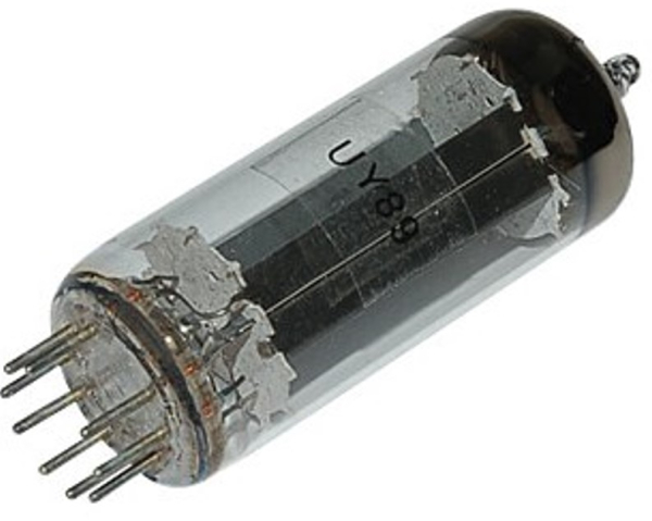 UY89, Elektronenröhre, Gleichrichterröhre, Noval, 9-pol, 100 mA