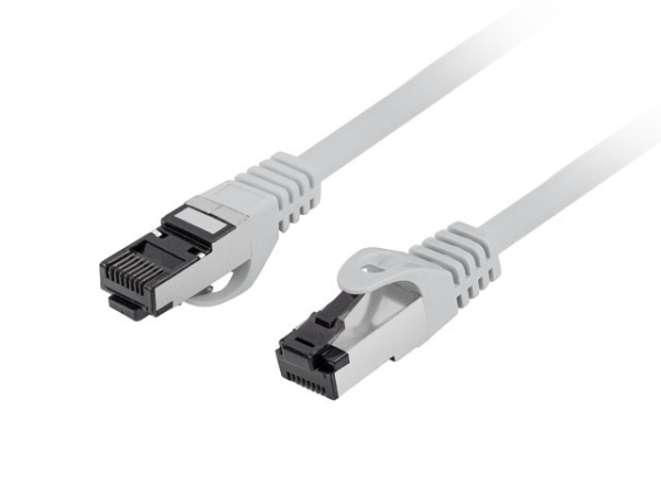 Patch cord; RJ45-Stecker,beiderseitig; S/FTP; Cat 8.1; Line; Cu, 2m, Grau