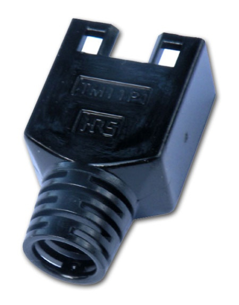 Knickschutztülle für geschirmte Stecker RJ45, schwarz