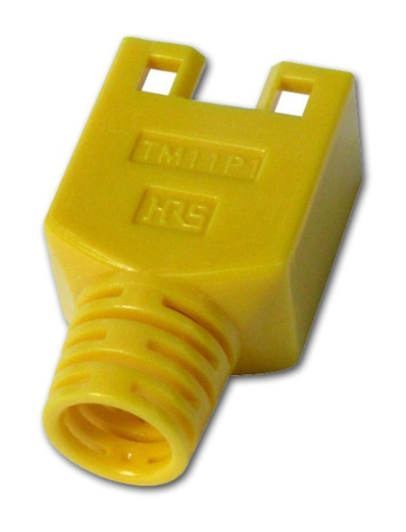 Knickschutztülle für geschirmte Stecker RJ45, gelb