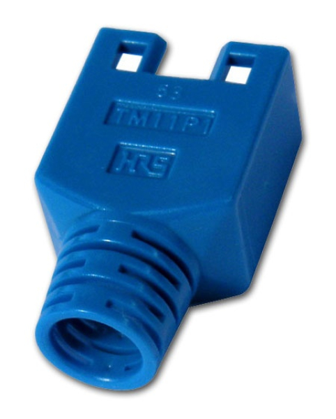 Knickschutztülle für geschirmte Stecker RJ45, blau